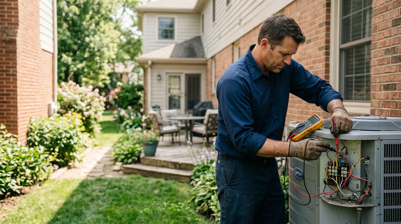 HVAC technician working near Greybull, WY